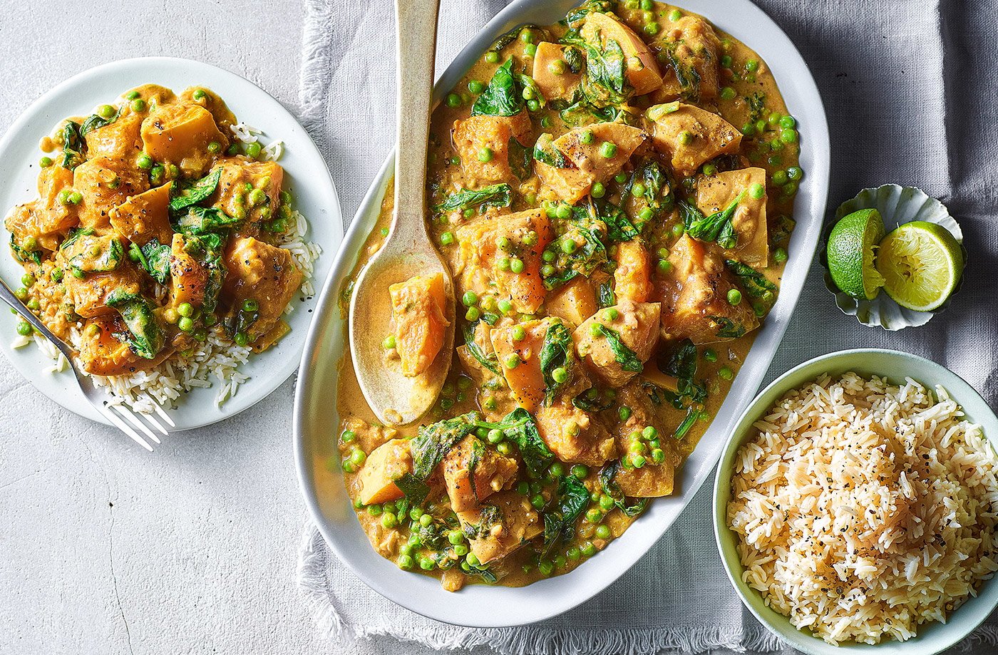 slow cooked satay curry served on a plate